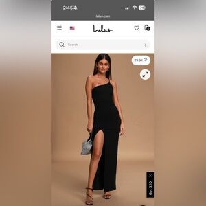 Lulus Keeper of My Heart 1 shoulder maxi dress